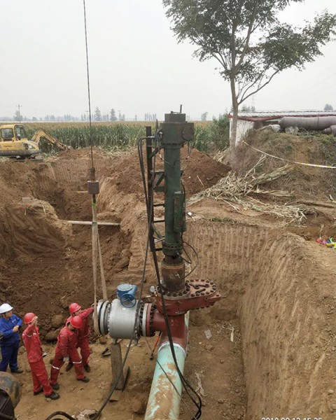 北京奥运工程天然气管道不停输封堵改线工程